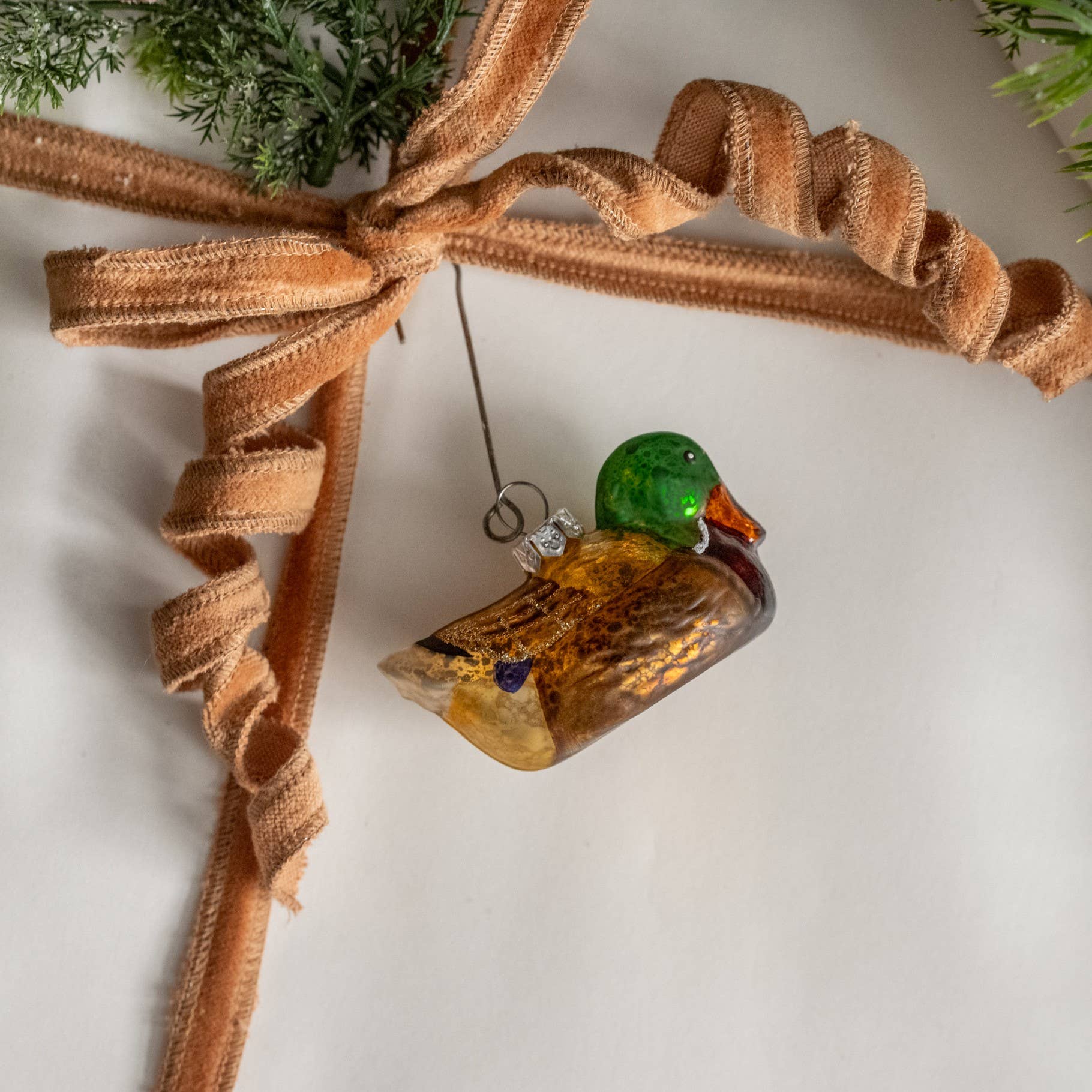 Ragon House - Wholesale Ornament - GLITTERED DUCK ORNAMENT0