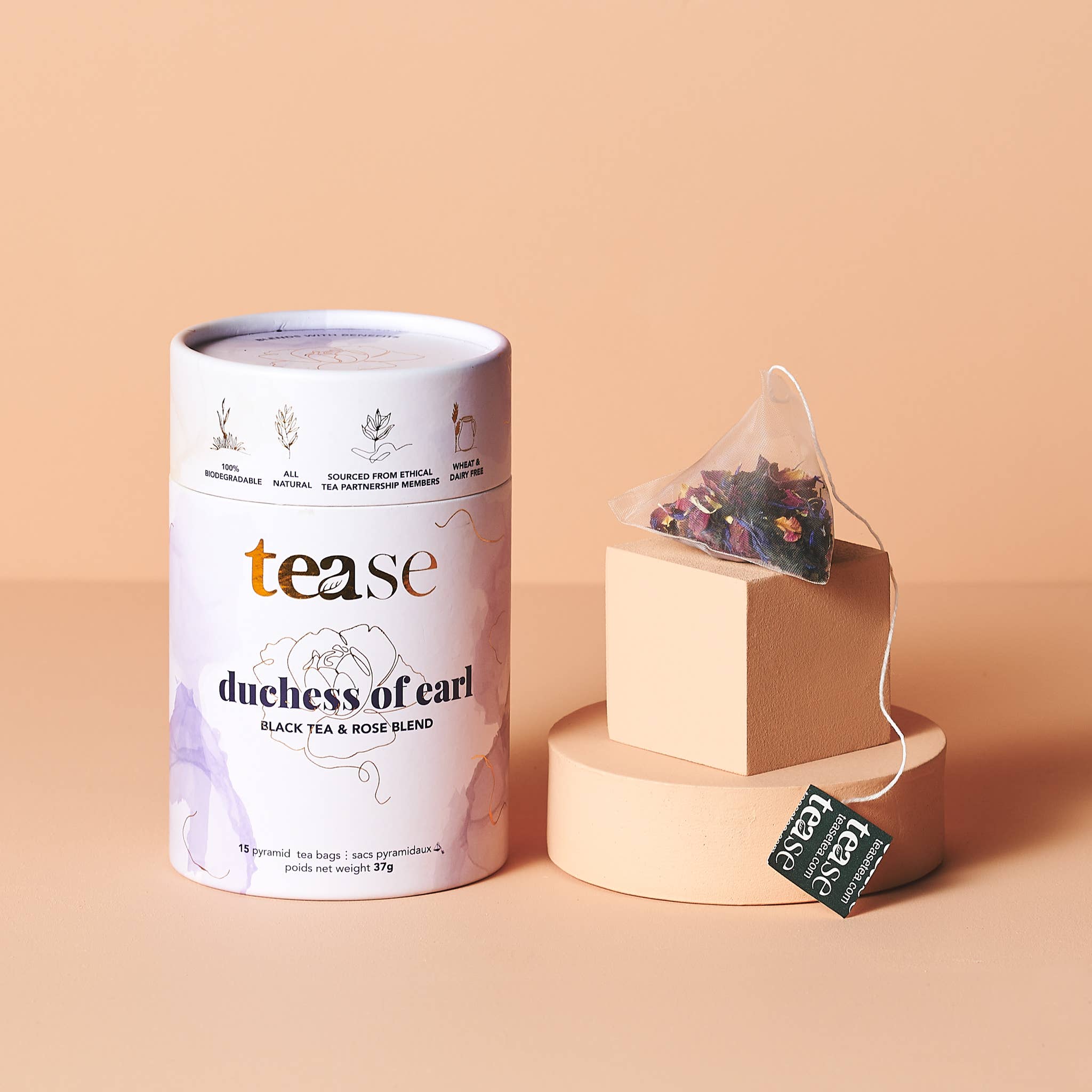 Tease | Wellness Tea Blends + Accessories - Wholesale Tea Bags - Duchess of Earl | Creamy Earl Grey Black Tea For Energy3