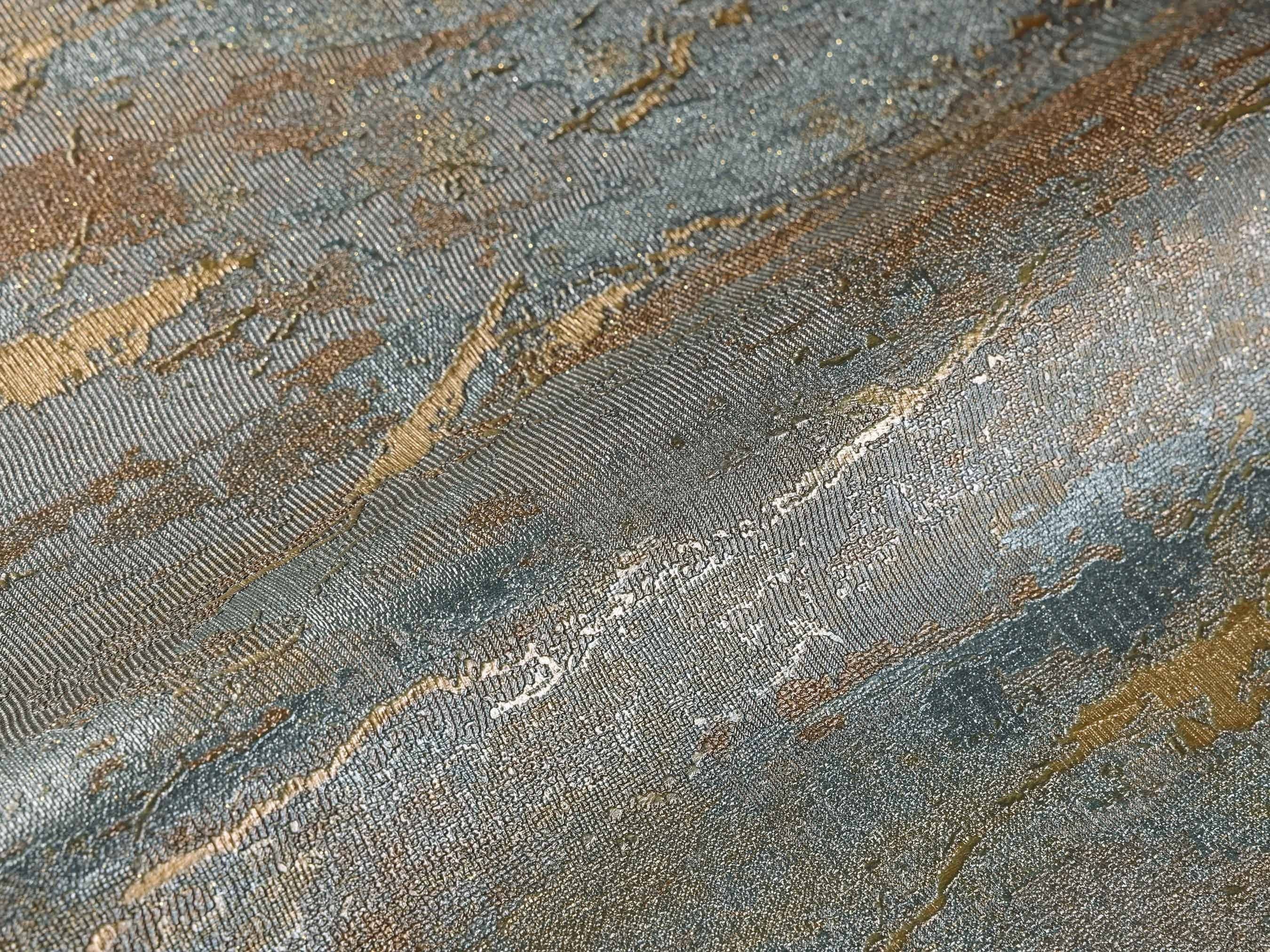 Walloro Luxury Embossed Wallpaper - Wholesale Wallpaper - Modern Embossed Green Gold Sparkling Wallpaper, Home Wall Decor, Aesthetic Wallpaper, Textured Wallcovering Non-Adhesive and Non-Peel2