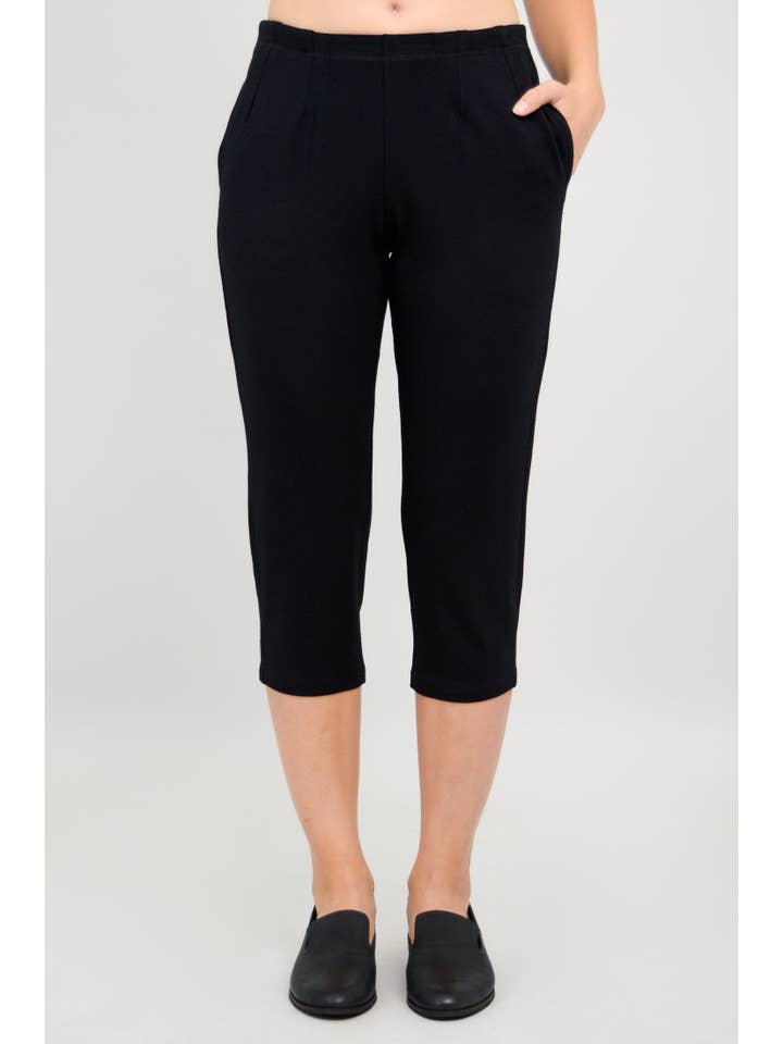 Blue Sky Clothing Co LLC - Wholesale Pants - Women's - Susan Capri, Black, Bamboo1