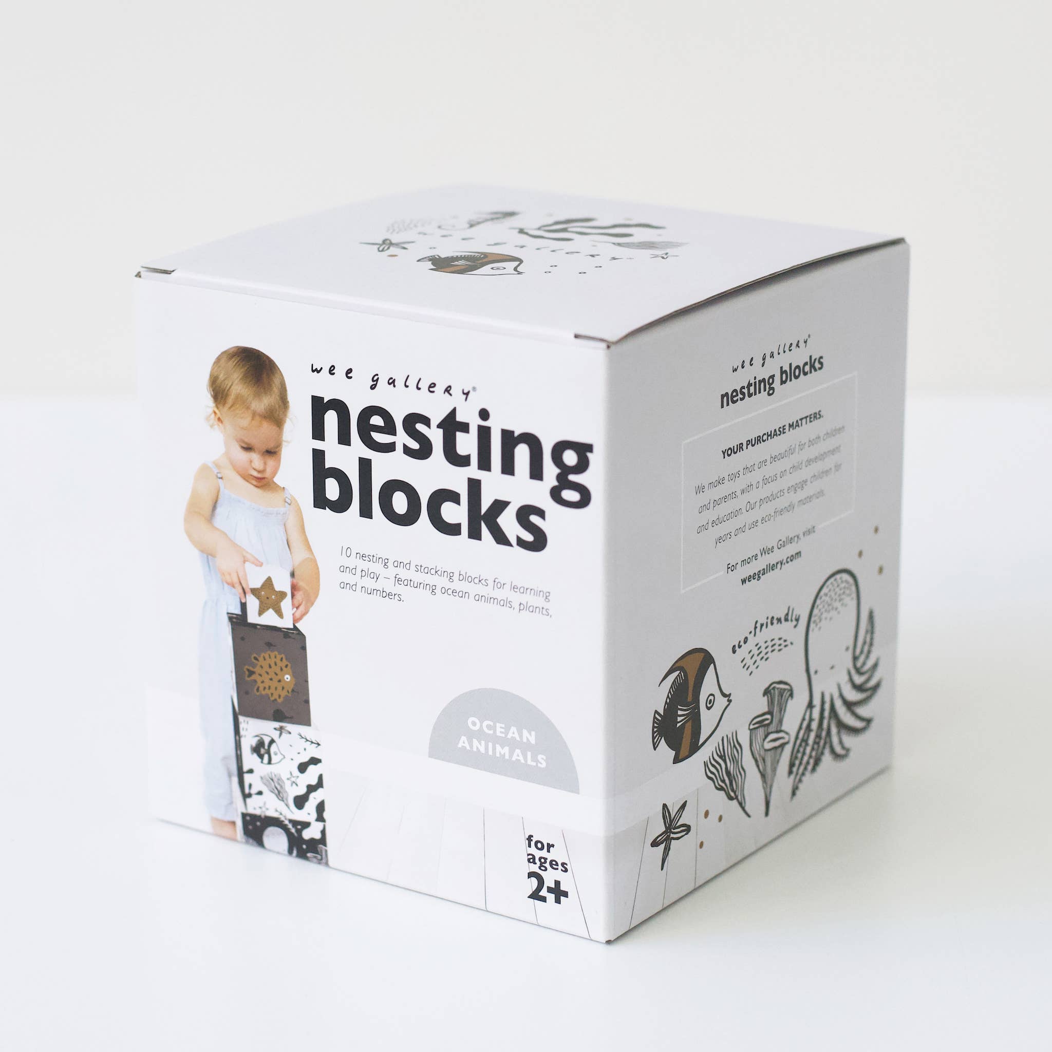 Wee Gallery - Wholesale Stacking Game - Nesting Blocks - Ocean Animals5