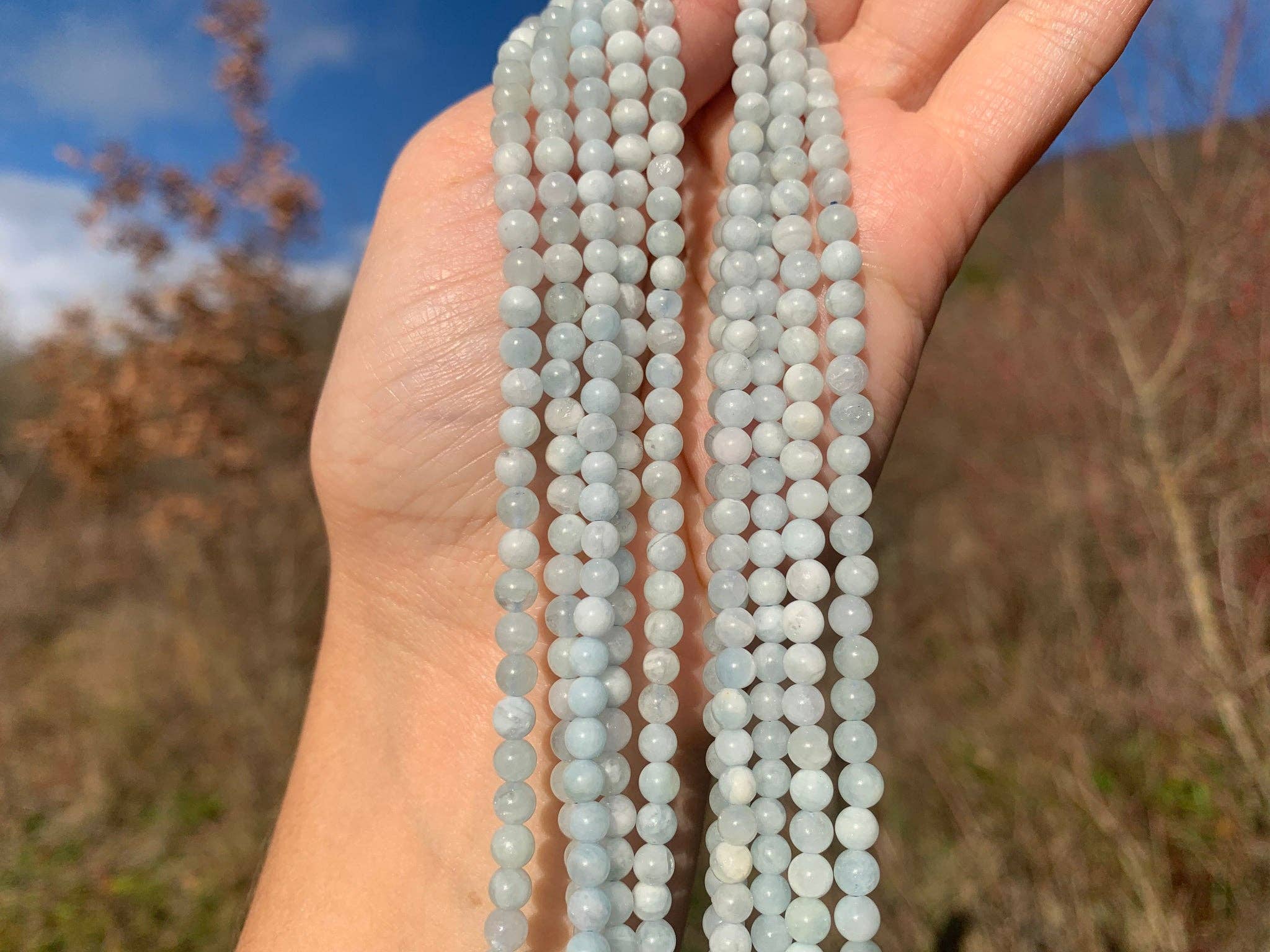 REMOVED BRAND - Wholesale Beads - Aquamarine beads between 4 and 12 mm AMU1
