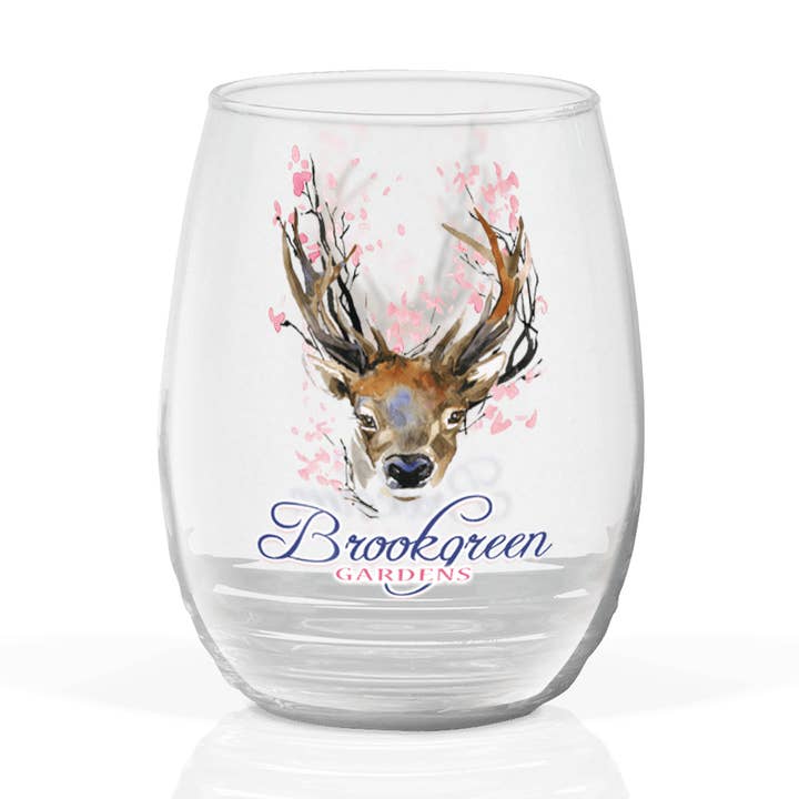 Collection de verres à vin en verre aquarelle personnalisée pour la vente par Matrix