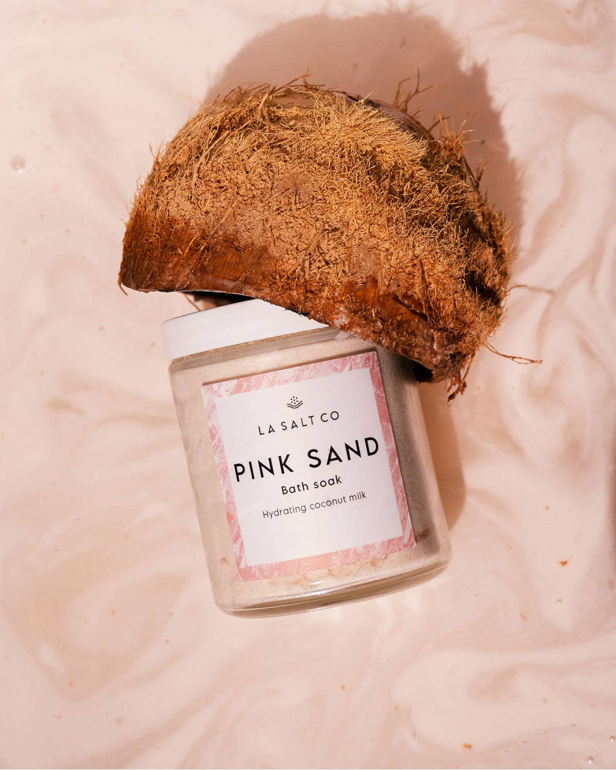 Los Angeles Salt Company - Vente Lait de bain - Savon à la noix de coco Pink Sand 7oz1