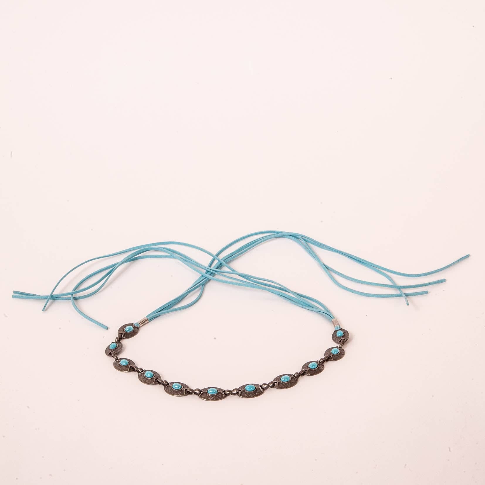 Blue Western Concho Hat Band - Style Nizhoni for wholesale on Faire1