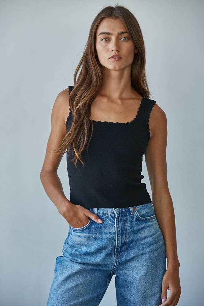 By Together - Wholesale Tank Top - Women's - W2083 | Knit Sweater Scoop Neck Sleeveless Tank Top3