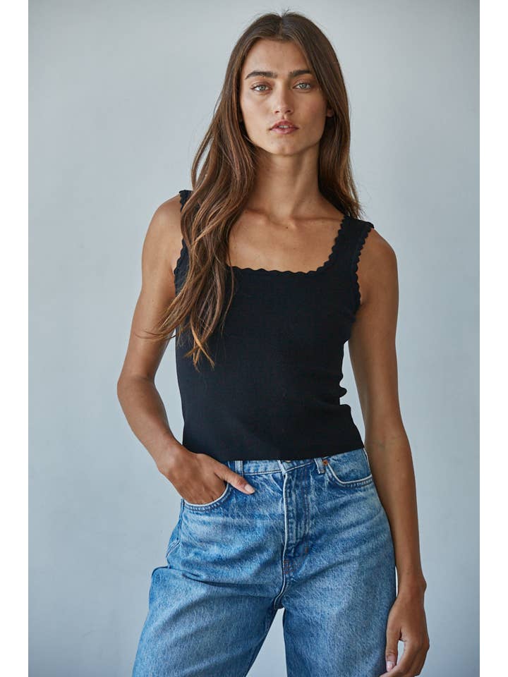 By Together - Wholesale Tank Top - Women's - W2083 | Knit Sweater Scoop Neck Sleeveless Tank Top3