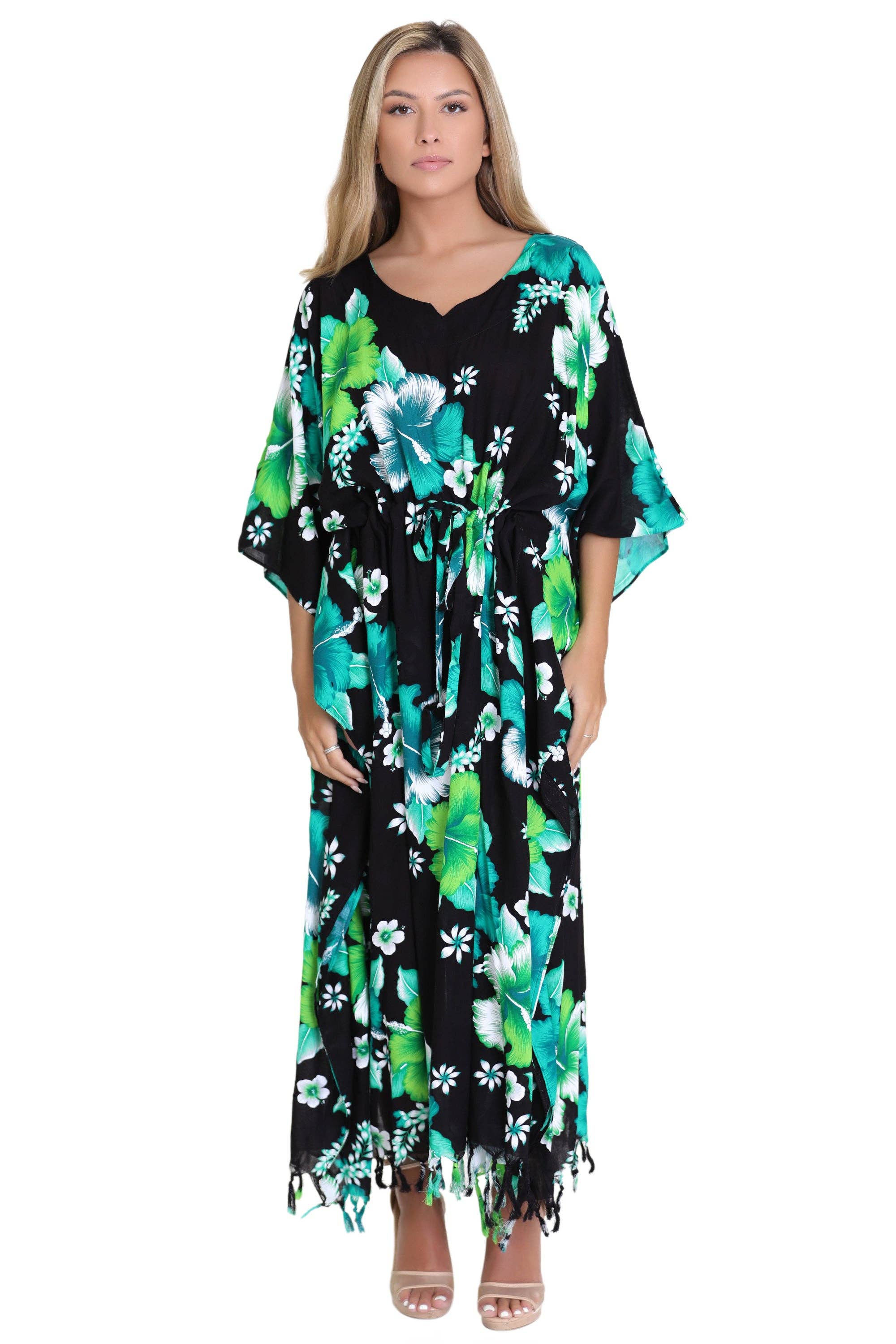 Advance Apparels - Wholesale Swim Cover Up - Women's - Tropical Print Cover-Up TH-20344