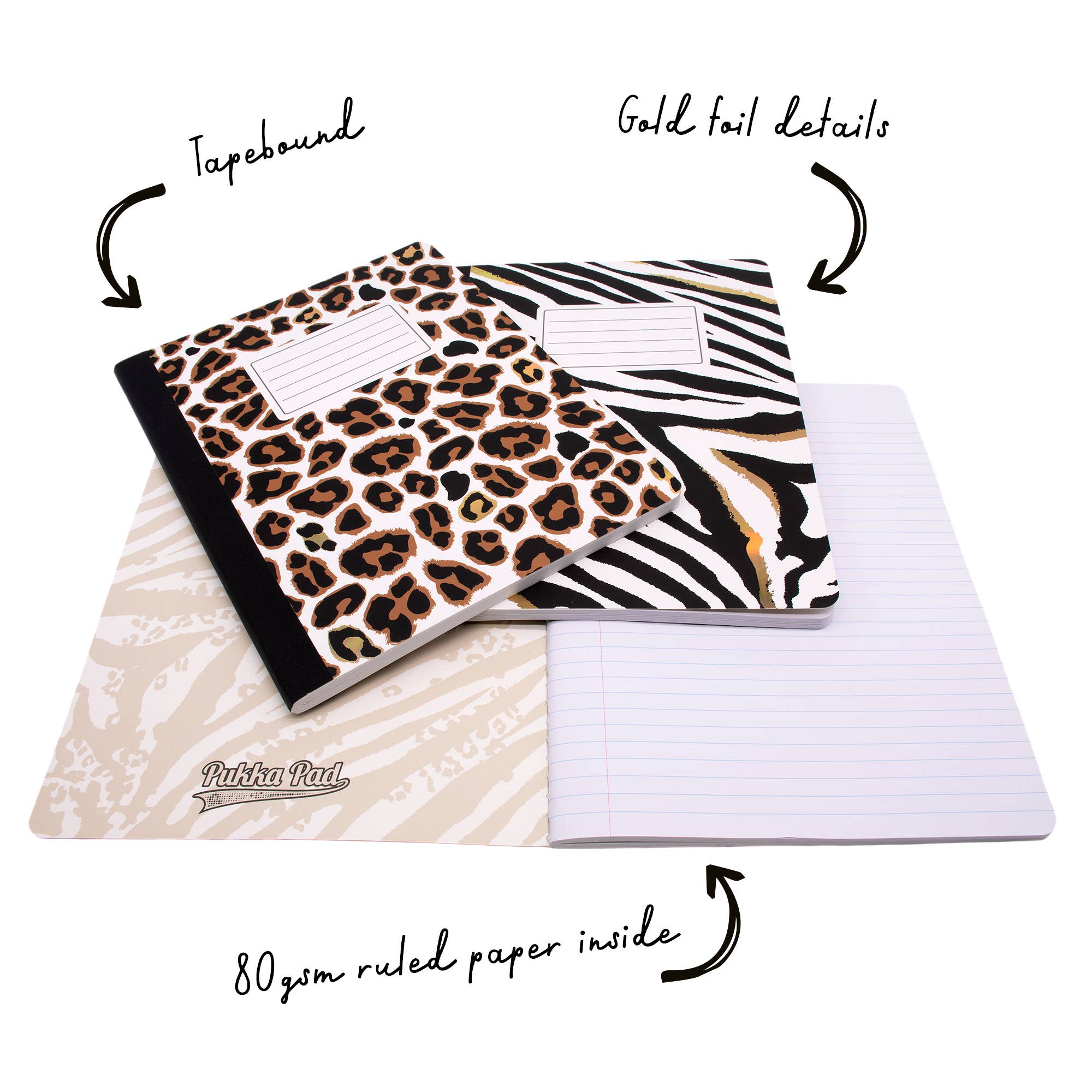 Pukka Pads North America - Wholesale Notebook - Wild Composition Books - assorted 3-pack4