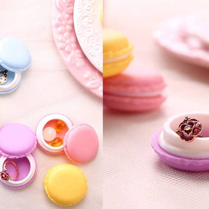 Magnifique Hearts - Venta al por mayor Joyero/organizador de joyas - Estuche colorido para macarrones, organizador de joyas, caja de almacenamiento de pastillas