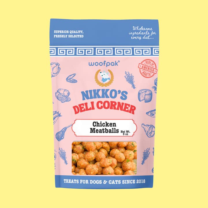 Chicken Meatballs for wholesale by Woofpak Dog Bakery