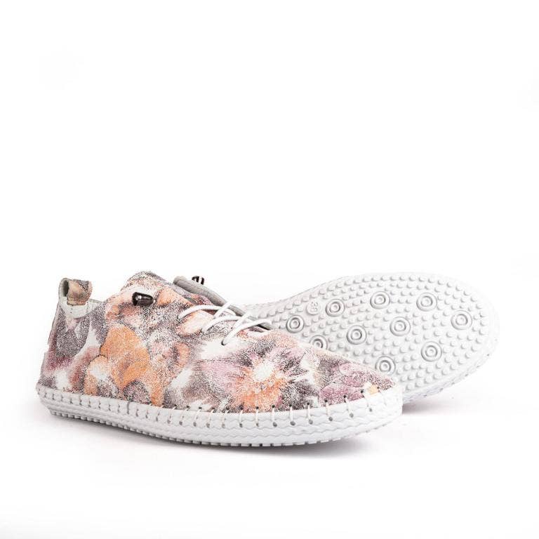 Blumen Lederschuhe mit Blumenmuster, Schnürung und gepolsterter Einlegesohle für den Großhandel auf Faire1