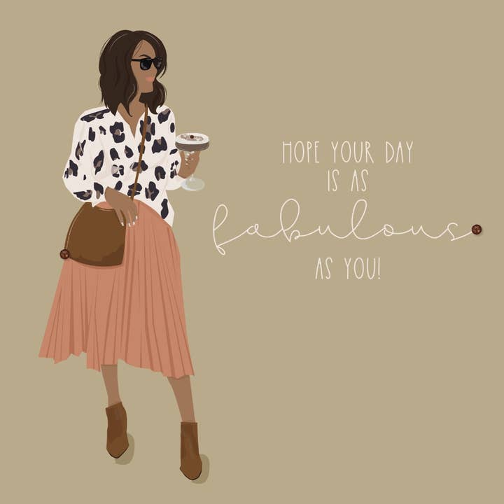 Ik hoop dat je dag net zo fantastisch is als jij! Handgemaakte wenskaart voor wholesale door The Handcrafted Card Company