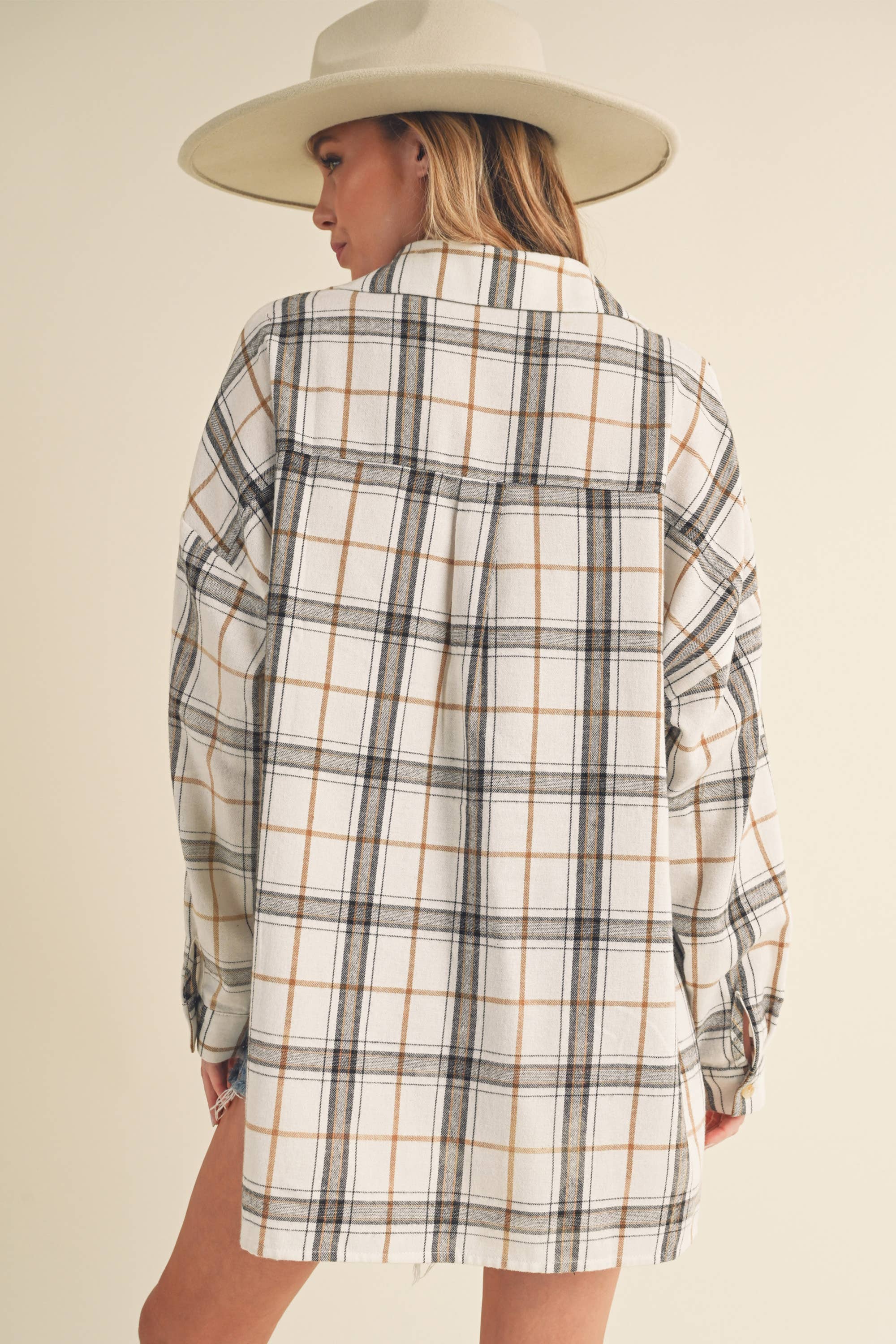 AEMI + CO - Wholesale Button Down Shirt - Women's - 8208CN Tamra Shirt 131