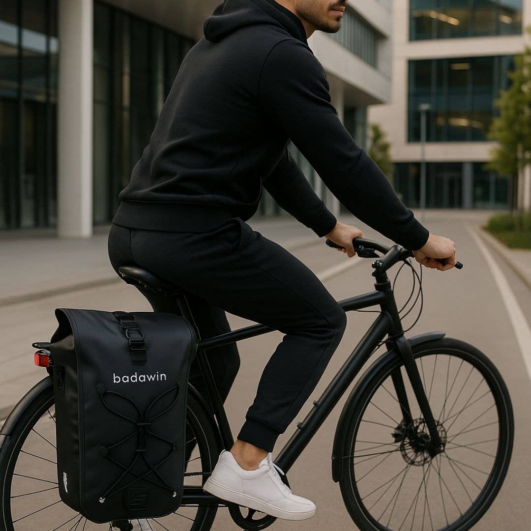 BADAWIN – Engroshandel Tilbehør til cykling – Hind Black 25/30L 2-i-1 cykeltaske til bagage5