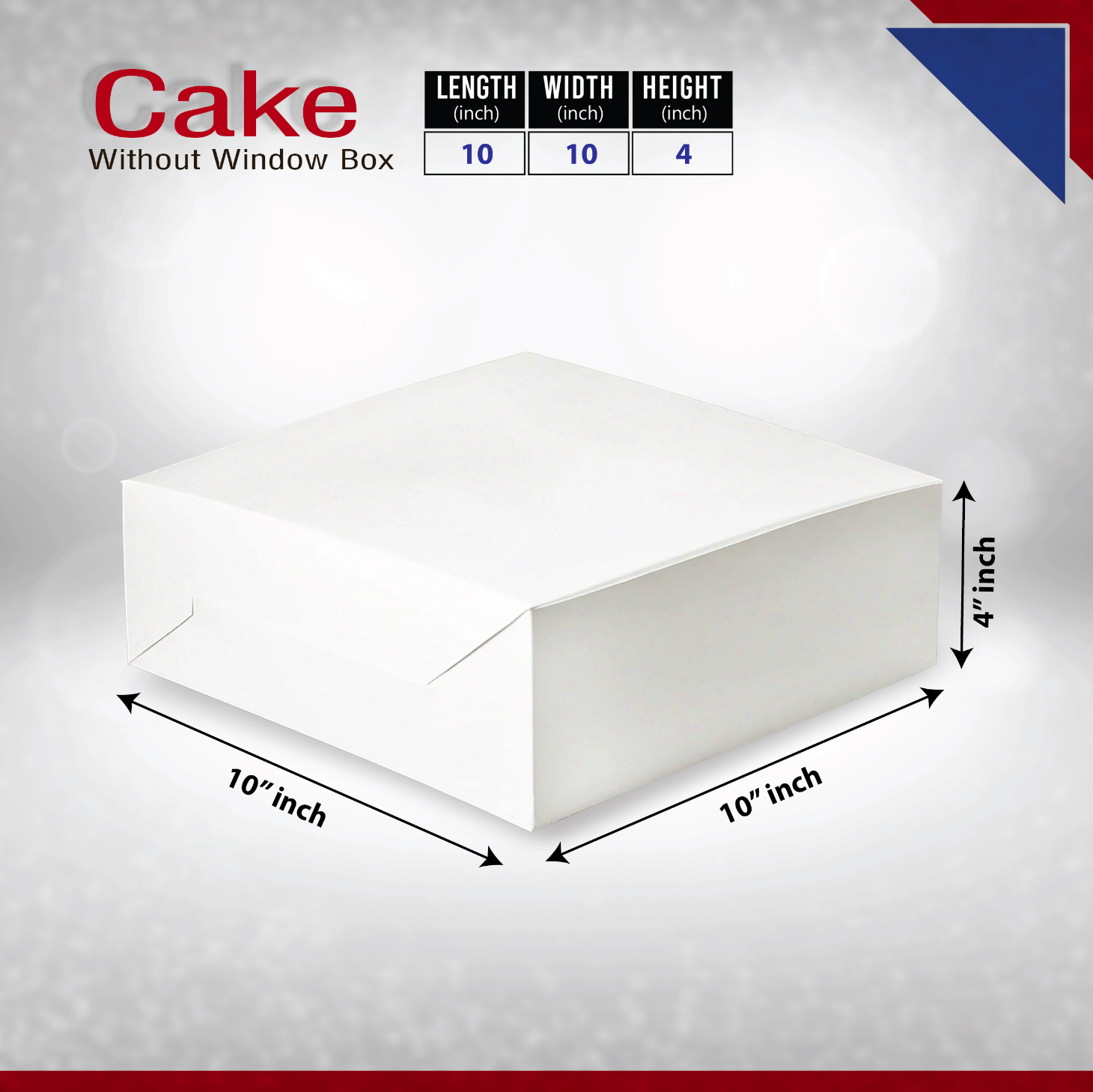 Tennessee IMPEX - Wholesale Gift Box - Custom Cake Boxes with Your Logo and Color (3 sizes)4