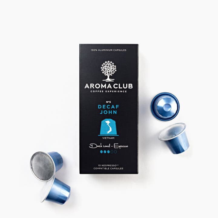 Aroma Club Coffee - Nespresso Pods - N°5 Decaf John for wholesale by Aroma Club - Coffee Experience
