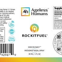 Ageless Humans - Wholesale Nasal Care - Pre Workout NAD+ Nasal Spray: RockitFuel®2