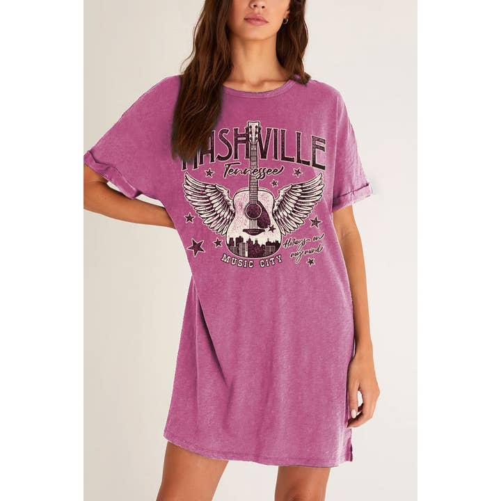 NASHVILLE MINERAL GRAPHIC DRESS for wholesale by HRTandLUV