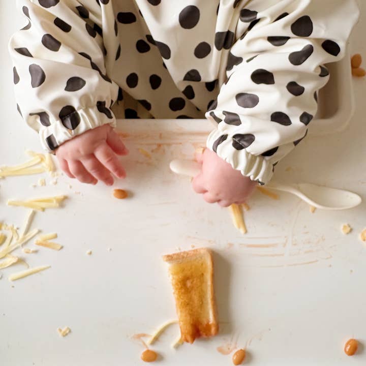 Bobbin and Bumble - Baby Changing Mats – wholesale Bib – Baby – Long-Sleeved Baby Bib | Spotty Print | Waterproof & Wipeable12