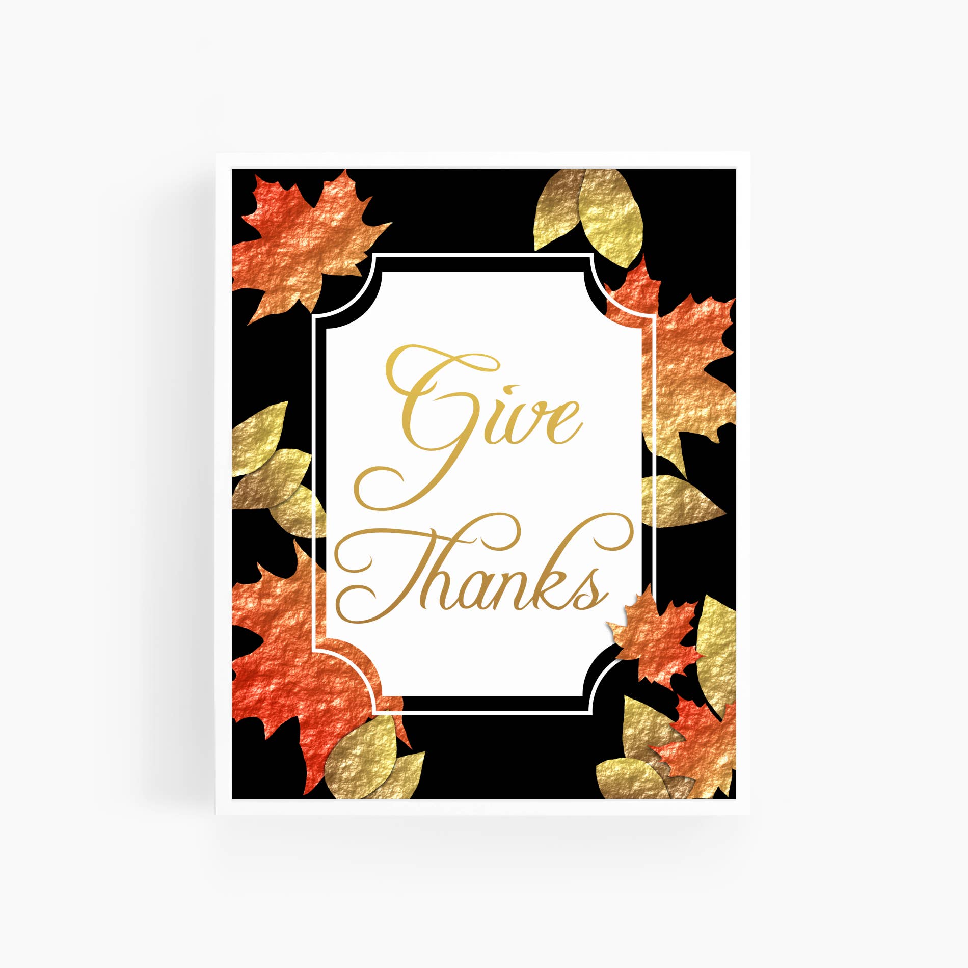 Scripture and Grace - Wholesale Art Print - Give Thanks | Fall Leaves
| Art Print