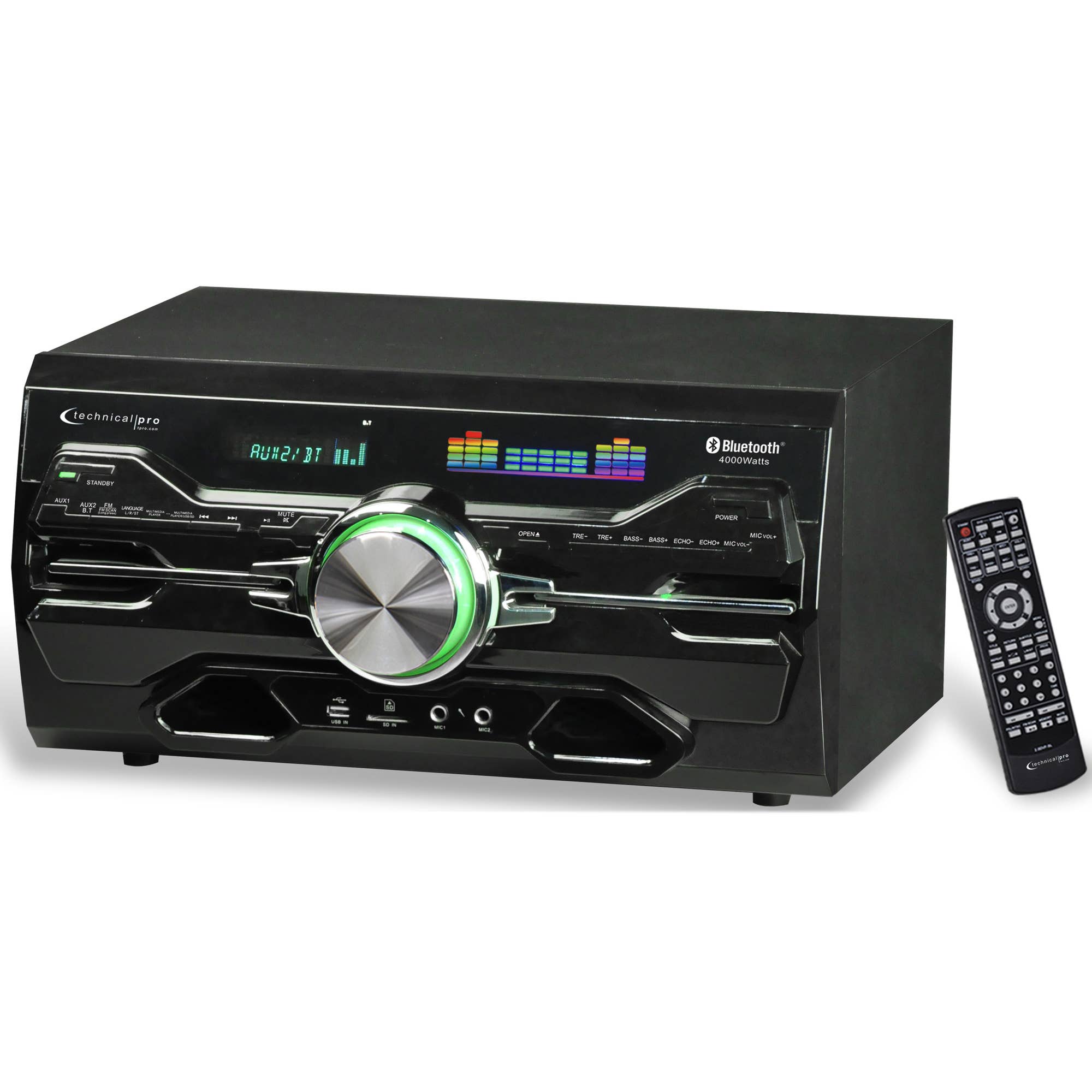 Technical Pro - Wholesale Speakers - 4000W Bluetooth Home Audio Receiver with Built-in DVD Player0
