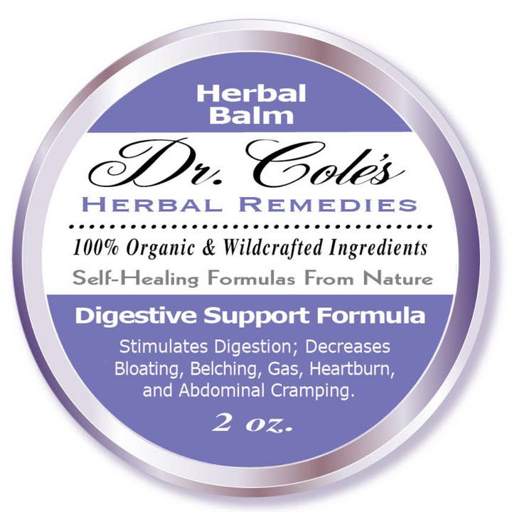 Dr. Cole's Organic Digestive Support Herbal Balm SixPak for wholesale by Dr. Cole's Herbal Remedies