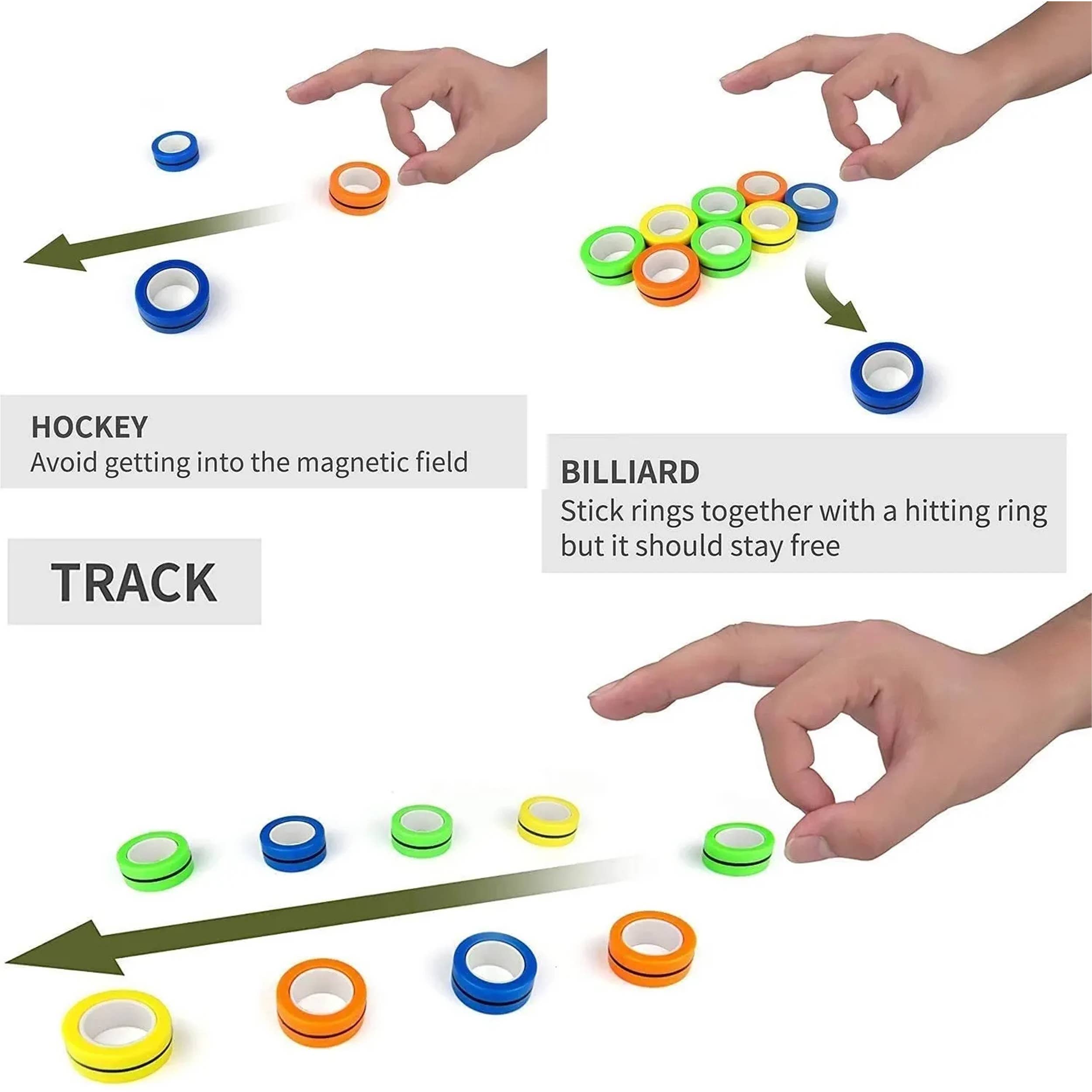 JSBlueRidge Toys - Wholesale Fidget Toy - Kids - Magnetic Spinner Finger Ring Fidget Kids Toy1