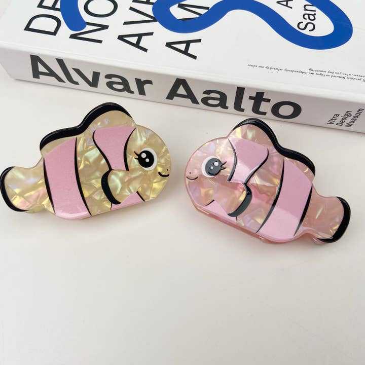 TheDivaSoap – Großhandel Haarclip – Damen – Rosafarbener Fisch-Haarclip7