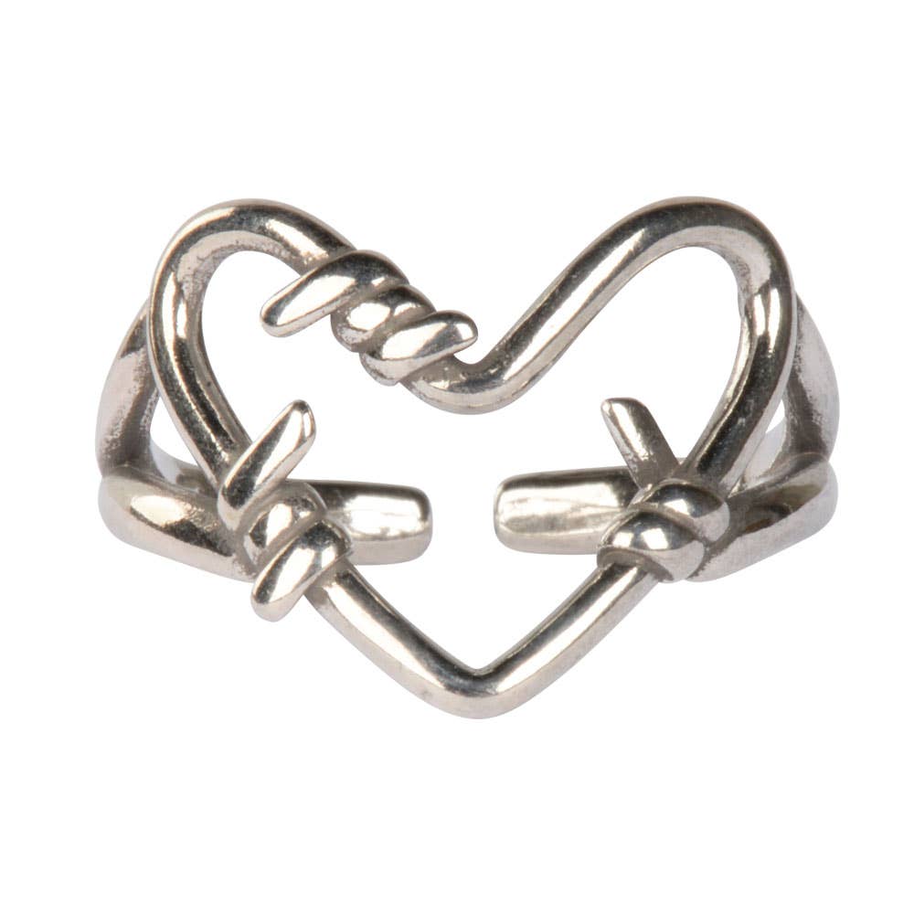 Benjamin International - Wholesale Band/Stacked Ring - Heart Adjustable Ring - Universal Fit1