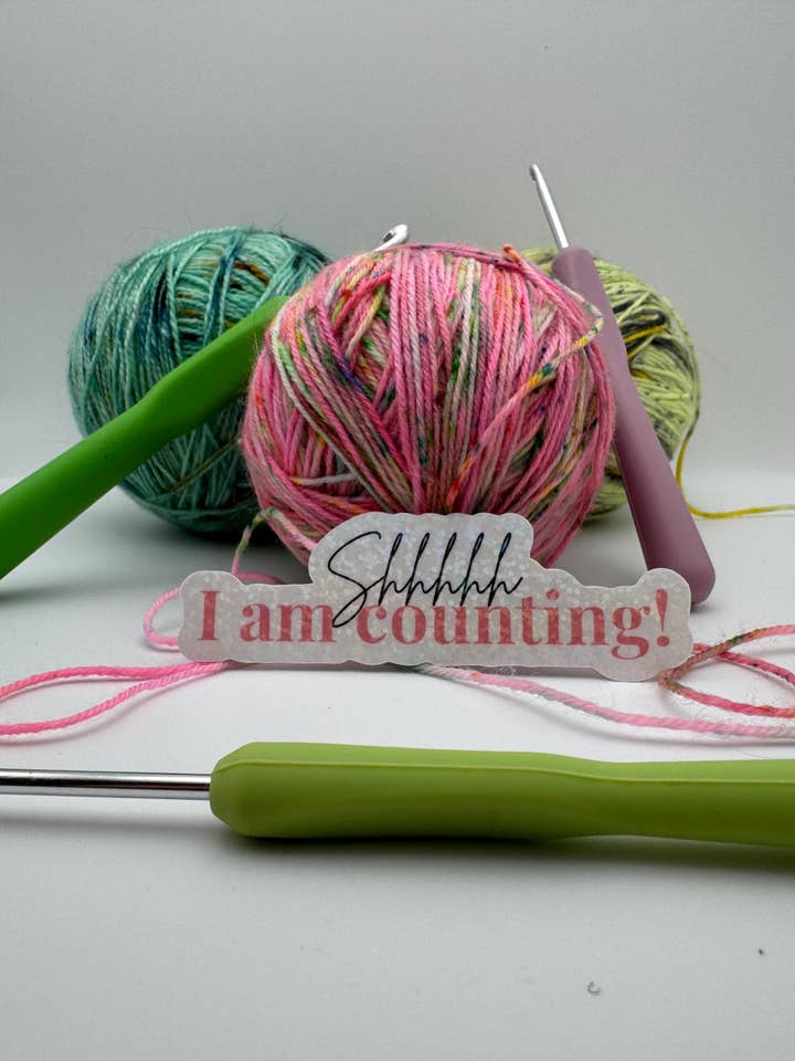Crocheting Sticker Pack | Vinyl Stickers for wholesale by Schwingline Shop
