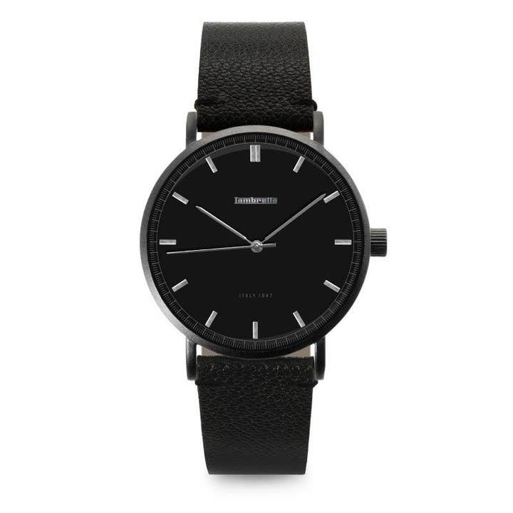 Cuir Cesare 40 noir pour la vente par Lambretta Watches