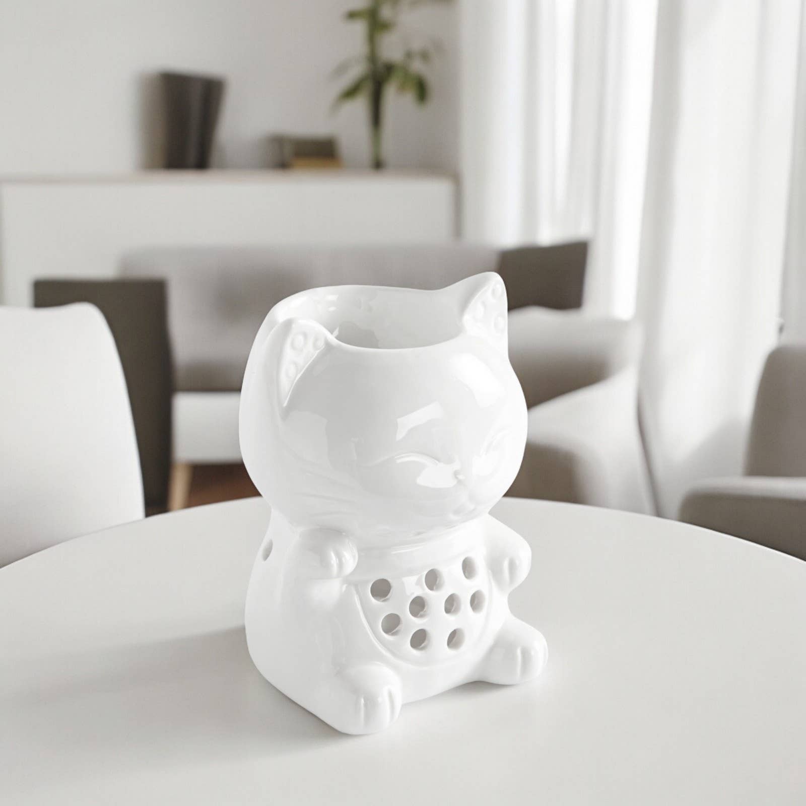 Zen'Arôme - Wholesale Oil Warmer - Ceramy Tommy the Cat Fragrance Burner – Melts Burner3