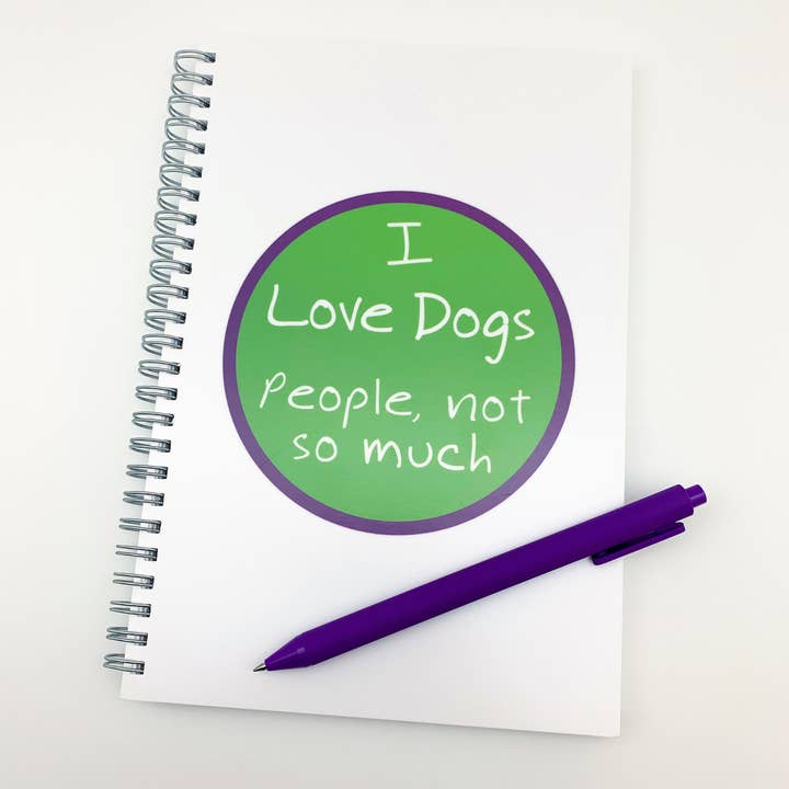 "I Love Dogs" Journal for wholesale by Zippernut Press™