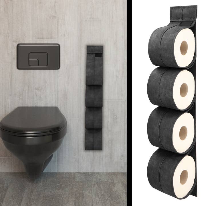 Spare roll holder KAYA anthracite for wholesale by COHOSO