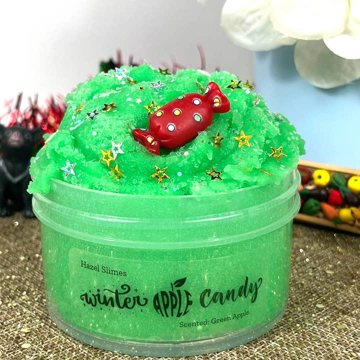 Hazel Slimes - Wholesale Putty/slime – Child - Winter Apple Candy Slime0