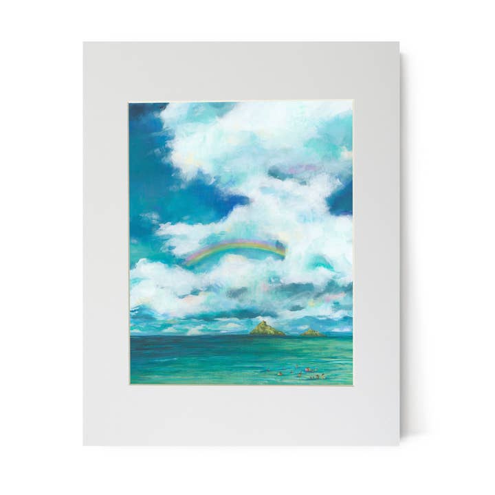 Rainbow Mokulua Print for wholesale by Lauren Roth Art