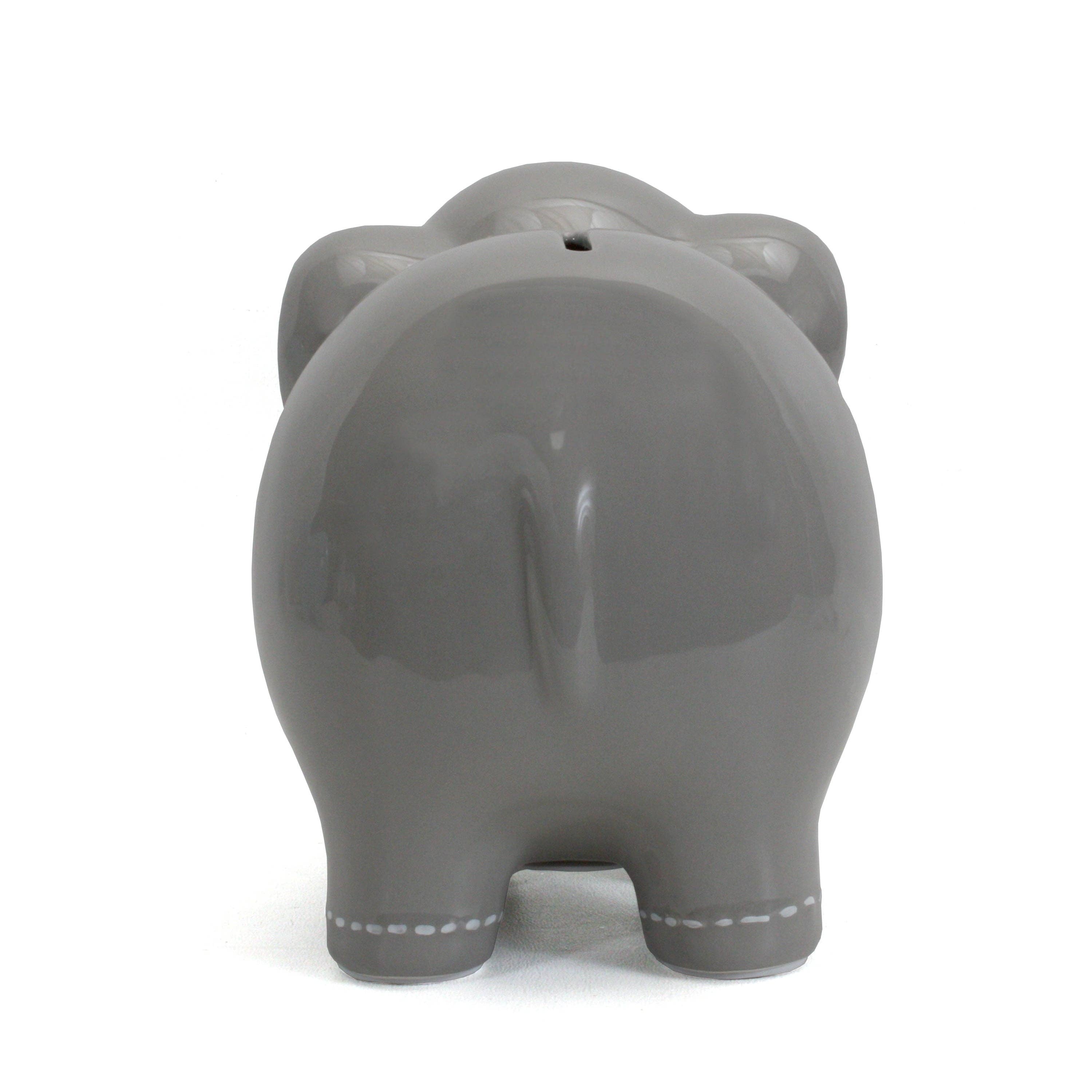 Child To Cherish® - Wholesale Money/Piggy Bank - Kids & Baby - Large Grey Elephant Bank2