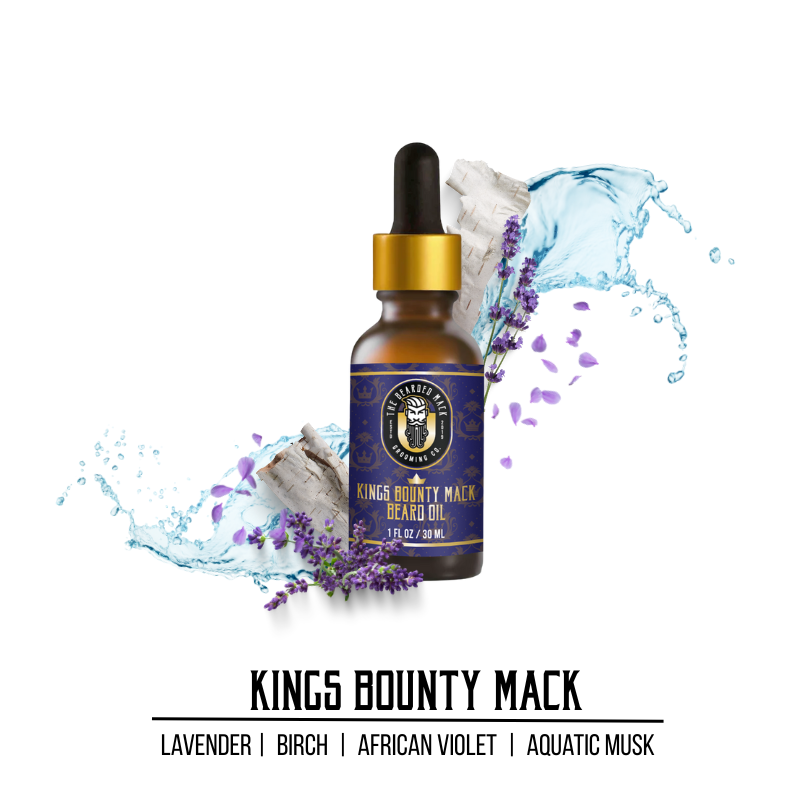 The Bearded Mack Grooming Co - Wholesale Beard Styling Product - Kings Bounty Mack Signature Beard Oil | Lavender • Birch • Aquatic Musk2