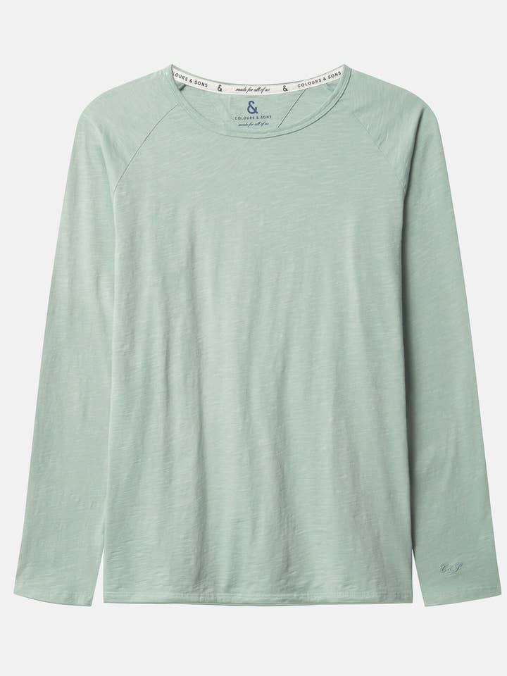 Camiseta de manga larga Slub - Lima para venta al por mayor de COLOURS & SONS