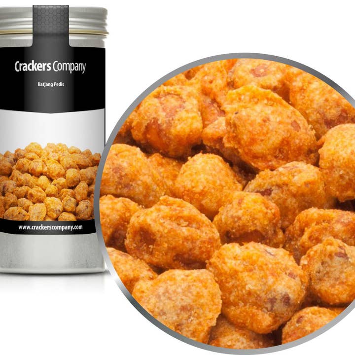 Katjang Pedis. PU med 40 stk. og 75g indhold pr stk. for engroshandel hos CrackersCompany