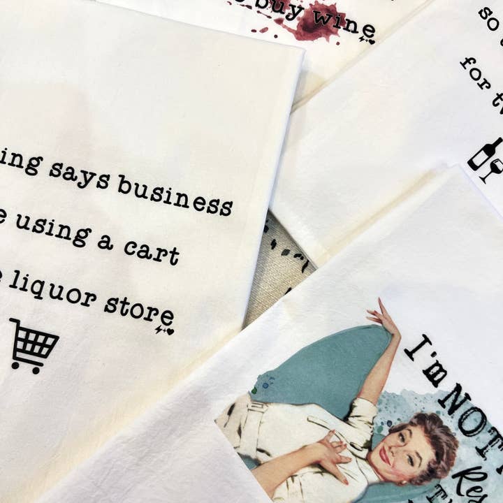 Hustle+Heart - Wholesale Tea Towel - We'll make it look like an accident Flour Sack Tea Towel (FS2