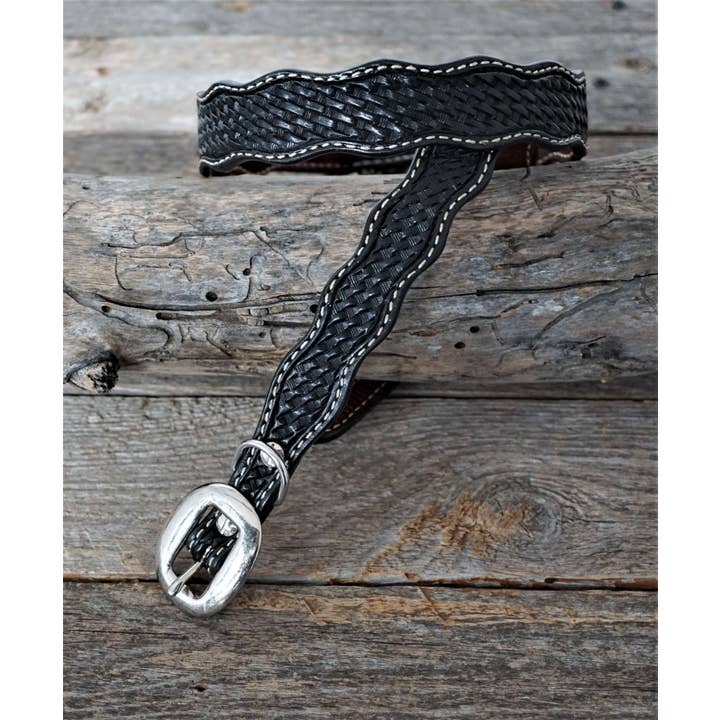 Rodeo Drive - Wholesale Pet Collar - Dog - Black Leather Dog Collars Sizes 10"-22"