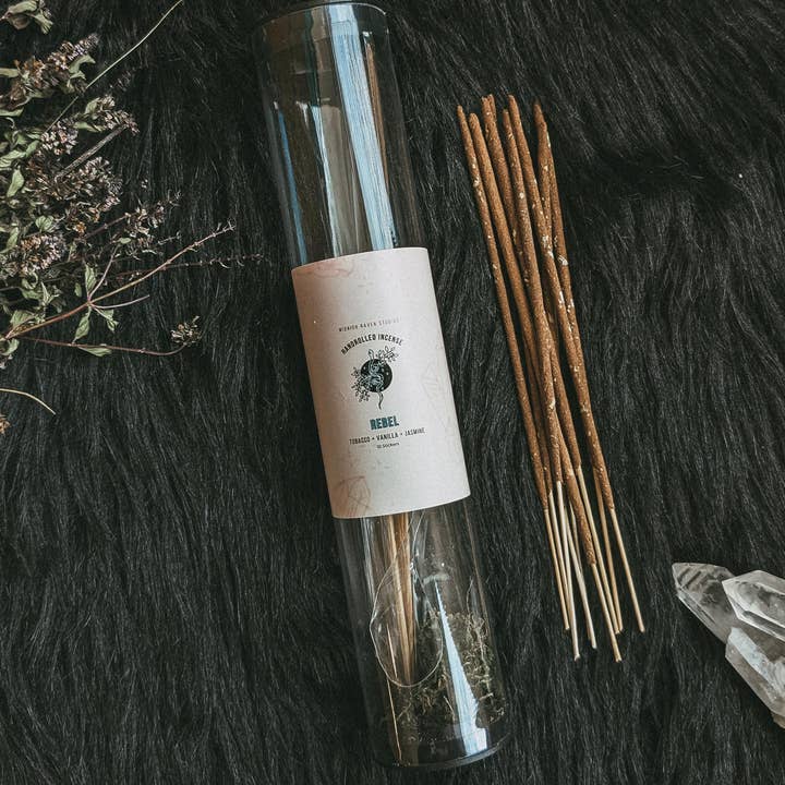 Midnight Raven Studios - Wholesale Incense - Rebel Hand Rolled Incense - Tobacco Vanilla - Incense Stick