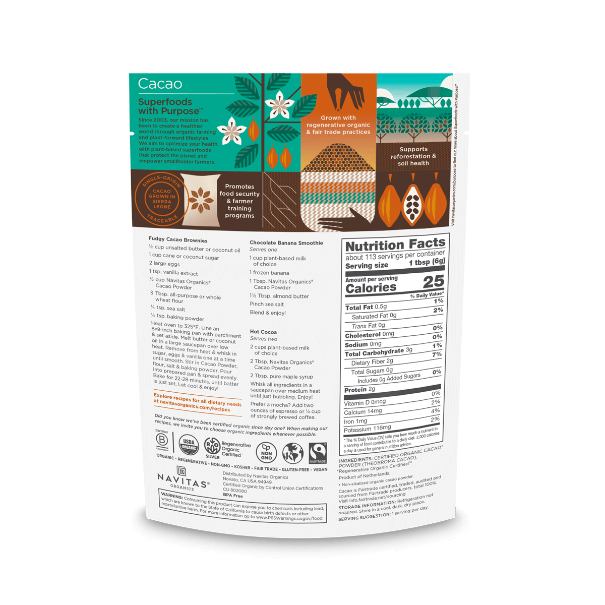 Navitas Organics - Wholesale Protein/Superfood Powder - Cacao Powder5