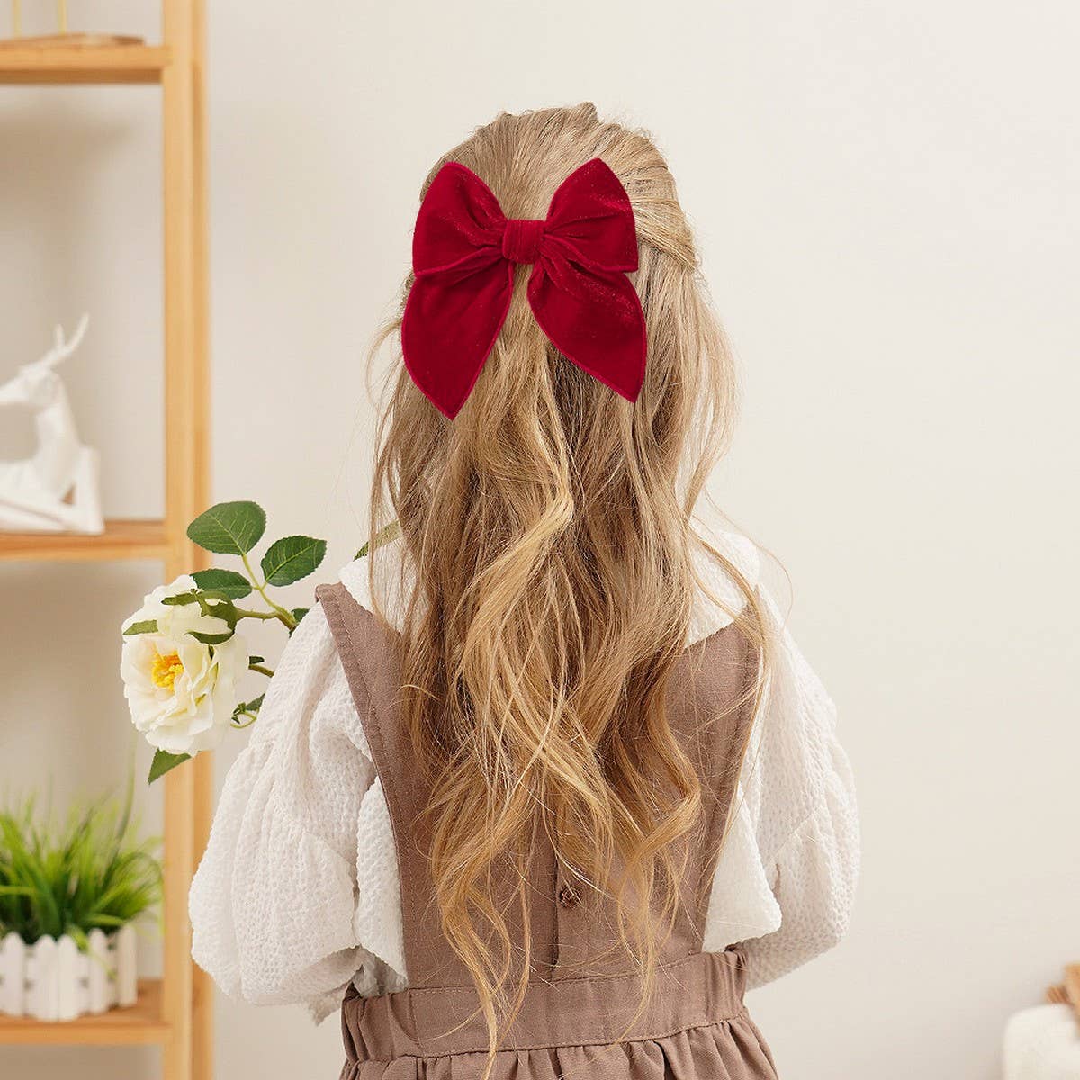 ACCITY - Wholesale Hair Clip - Kids - Vintage Christmas Bow Tail Hair Clip for Girls_CWAHA66793