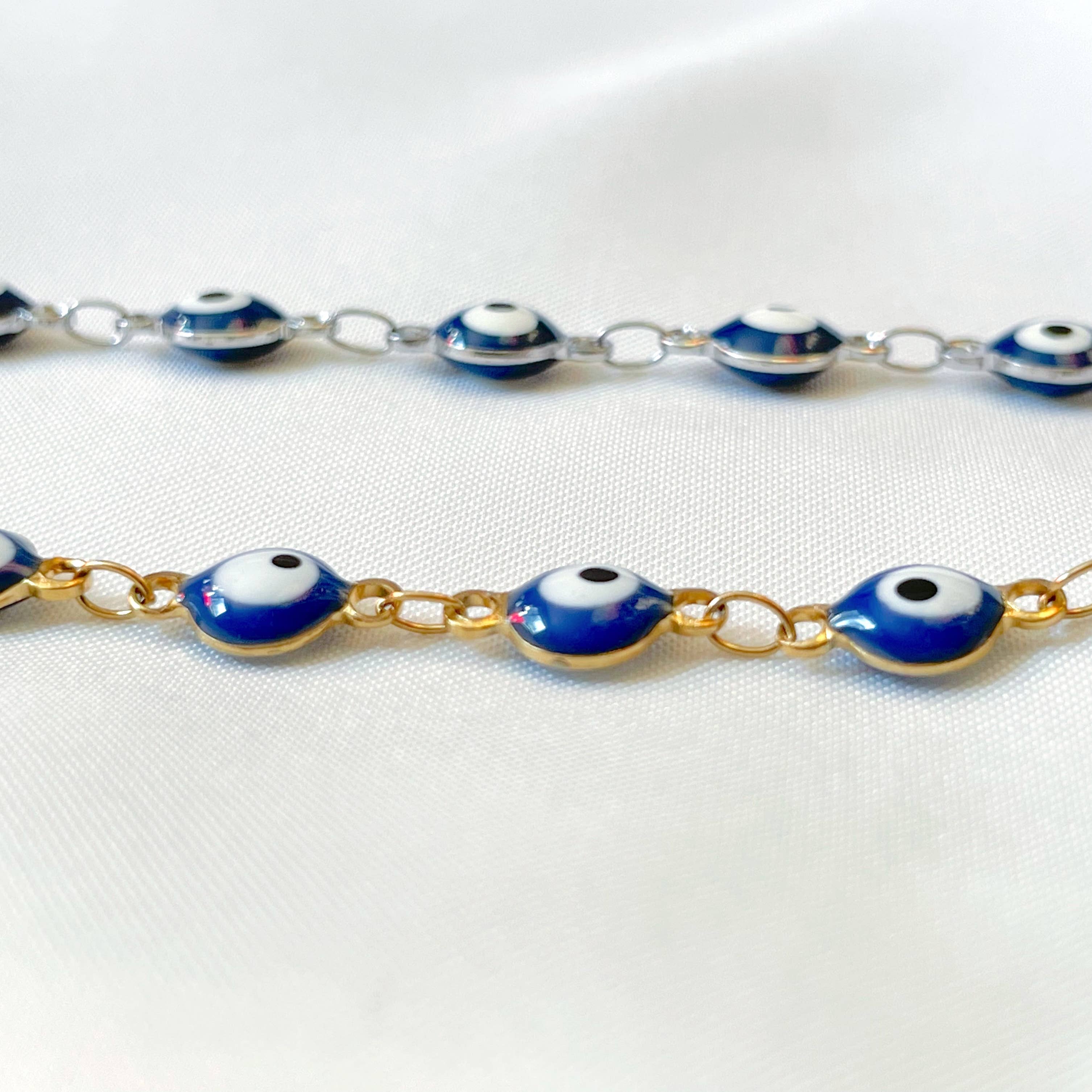 Blueyejewelry - Wholesale Charm/Dangle Bracelet - Evil Eye Bracelet - Tarnish-free Blue Eye Bracelet 10