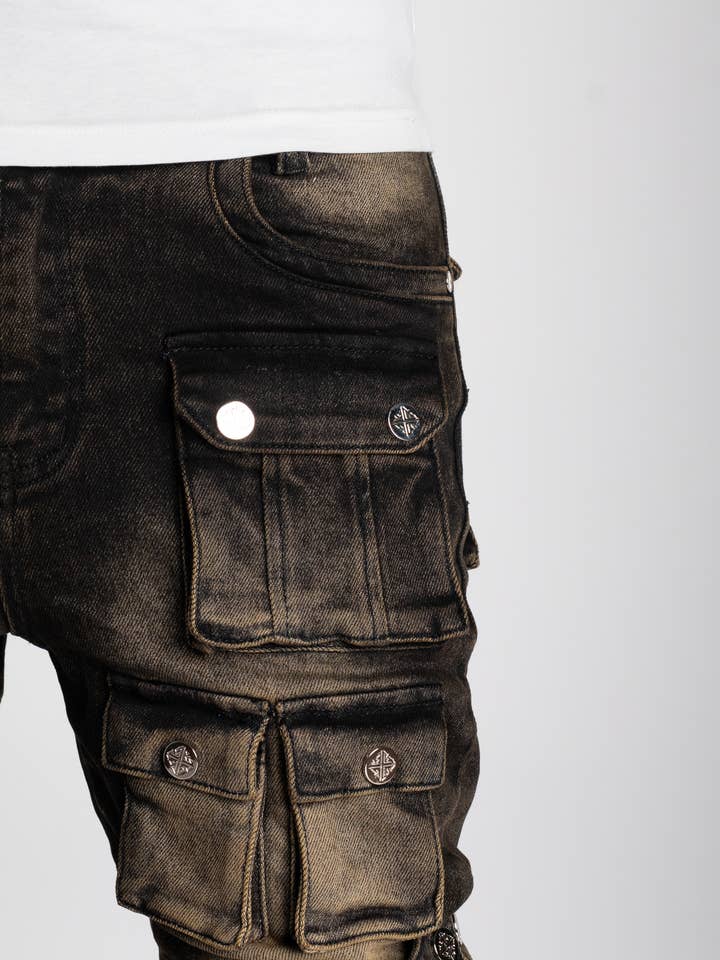 Guapi - Wholesale Jeans - Men's - Ash Grey Stacked Premium Denim