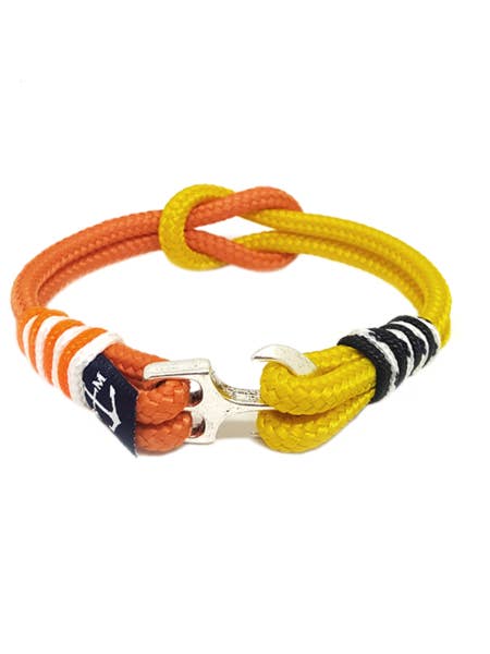Orange and Yellow Nautical Bracelet for wholesale by Bran Marion