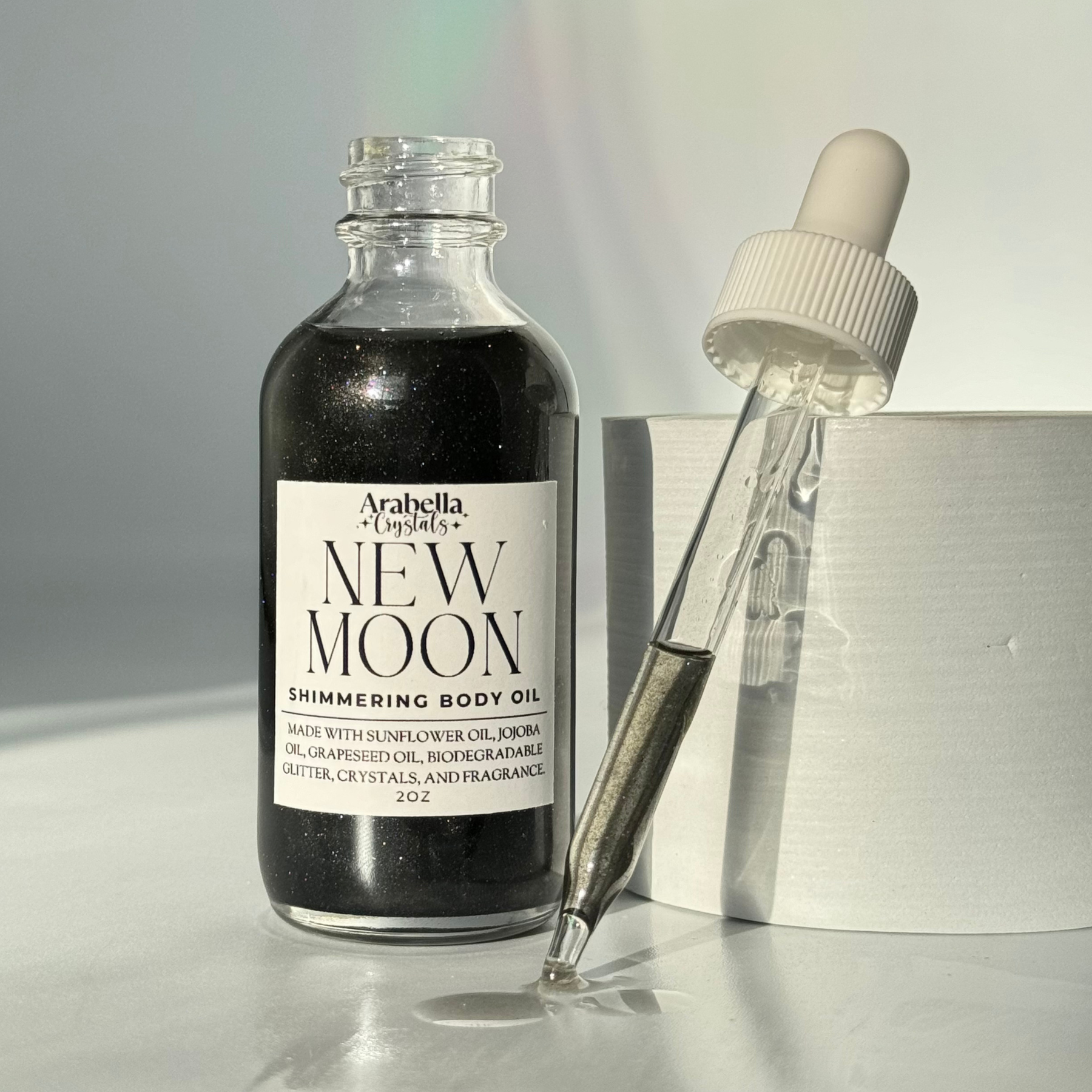Arabella Crystals - Wholesale Bath/Body Oil - New Moon Shimmer Oil0